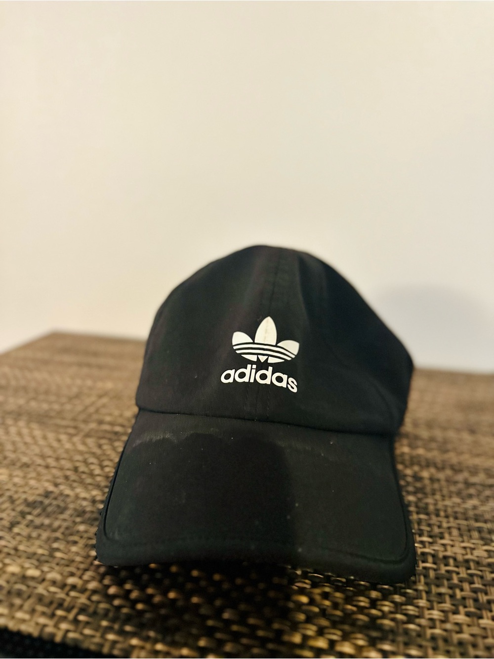 Adidas Originals Women's Relaxed Strapback Hat - Black/White Trefoil